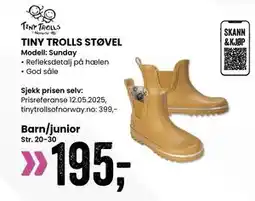 Sport Outlet TINY TROLLS STØVEL tilbud