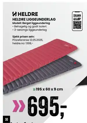 Sport Outlet HELDRE LIGGEUNDERLAG tilbud