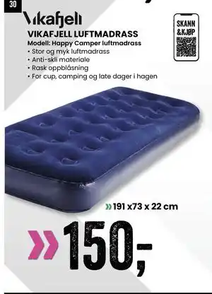 Sport Outlet VIKAFJELL LUFTMADRASS tilbud