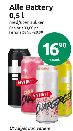 Joker Alle Battery 0,5 l tilbud