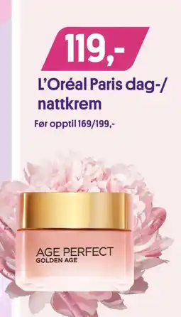 VITA L'Oréal Paris dag-/ nattkrem tilbud