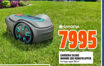 Coop Obs GARDENA SILENO MINIMO 380 ROBOTKLIPPER For hager opptil 380 m² tilbud
