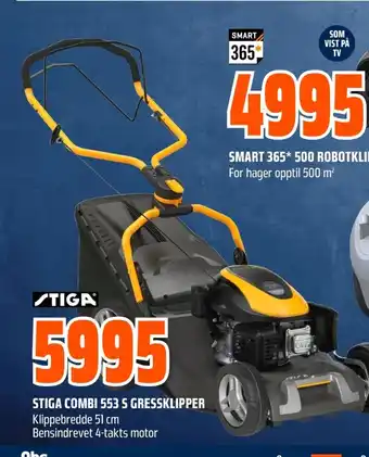 Coop Obs STIGA COMBI 553 S GRESSKLIPPER tilbud
