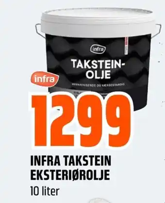Coop Obs INFRA TAKSTEIN EKSTERIØROLJE 10 liter tilbud