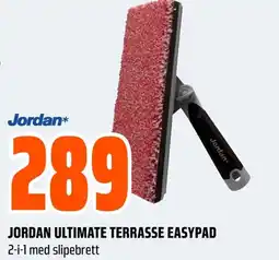 Coop Obs JORDAN ULTIMATE TERRASSE EASYPAD 2-i-1 med slipebrett tilbud
