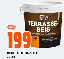 Coop Obs INFRA 3 ÅR TERRASSEBEIS tilbud