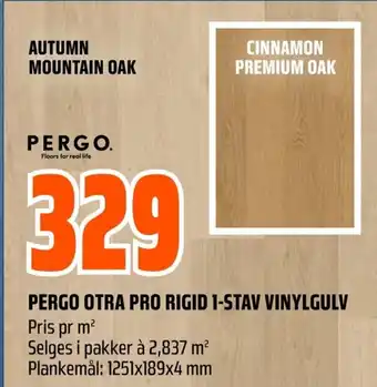 Coop Obs PERGO OTRA PRO RIGID 1-STAV VINYLGULV tilbud