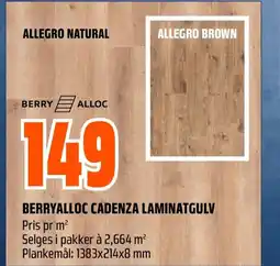 Coop Obs BERRYALLOC CADENZA LAMINATGULV tilbud
