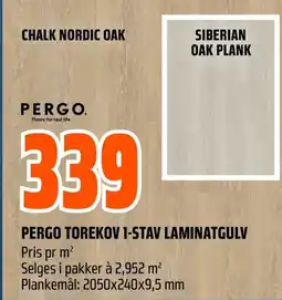 Coop Obs PERGO TOREKOV 1-STAV LAMINATGULV tilbud