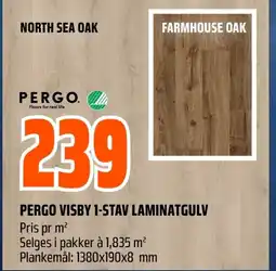 Coop Obs PERGO VISBY 1-STAV LAMINATGULV tilbud