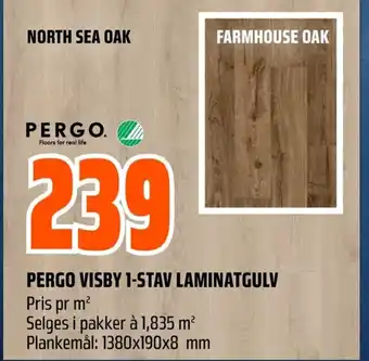 Coop Obs PERGO VISBY 1-STAV LAMINATGULV tilbud