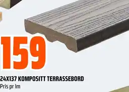 Coop Obs 24X137 KOMPOSITT TERRASSEBORD Pris pr Im tilbud