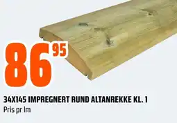 Coop Obs 34X145 IMPREGNERT RUND ALTANREKKE KL. 1 Pris pr Im tilbud