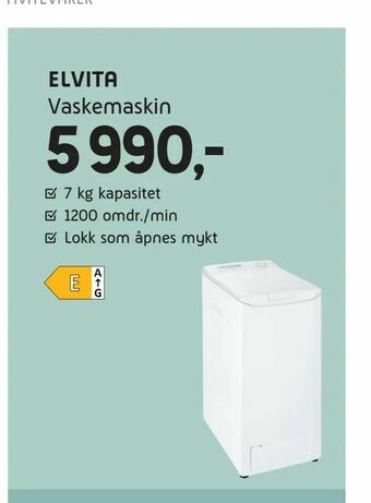 ELON Vaskemaskin tilbud