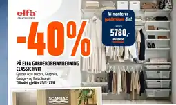 Coop Obs PÅ ELFA GARDEROBEINNREDNING tilbud