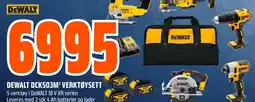 Coop Obs DEWALT DCK503M³ VERKTØYSETT tilbud