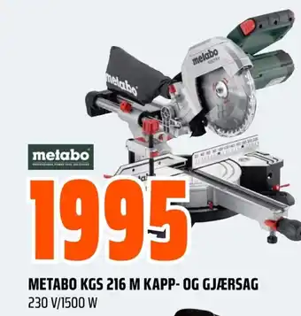 Coop Obs METABO KGS 216 M KAPP- OG GJÆRSAG tilbud