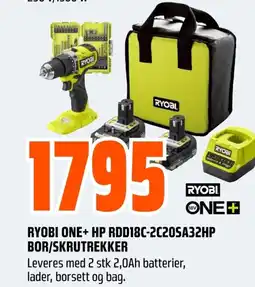 Coop Obs RYOBI ONE+ HP RDD18C-2C20SA32HP tilbud