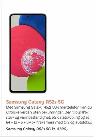 ELON Samsung Galaxy A52s 5G tilbud