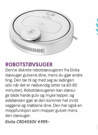 ELON Robotstøvsuger tilbud