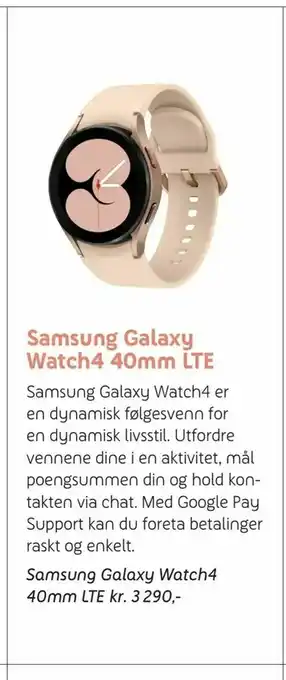 ELON Samsung Galaxy Watch4 40mm LTE tilbud