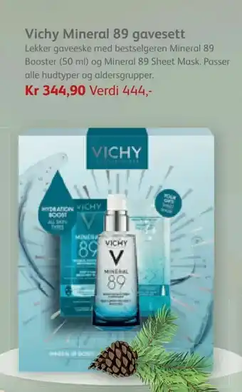 Vitusapotek Vichy Mineral 89 gavesett tilbud