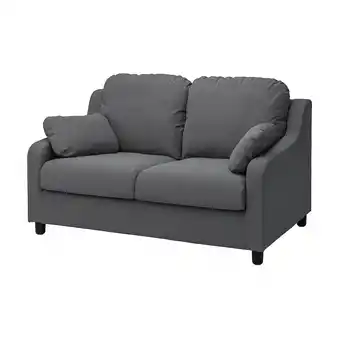 IKEA Vinliden 2-seters sofa, Hakebo mørk grå tilbud