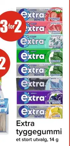 Spar Extra tyggegummi tilbud