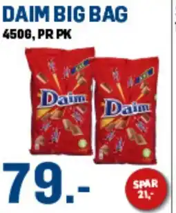 Price Lagerbutikk DAIM Big bag tilbud