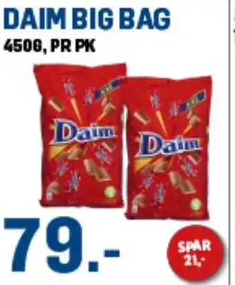 Price Lagerbutikk DAIM Big bag tilbud