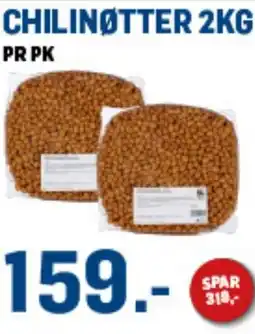 Price Lagerbutikk Chilinøtter tilbud