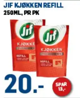 Price Lagerbutikk JIF Kjøkken refill tilbud