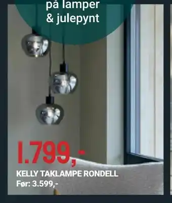 Sartor Storsenter Kelly taklampe rondell tilbud