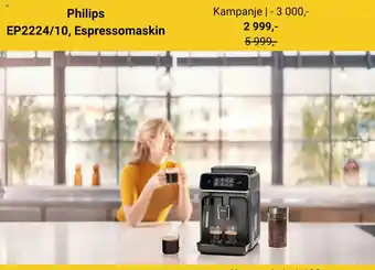Skousen PHILIPS EP2224/10, Espressomaskin tilbud