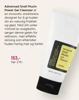 VITA COSRX Advanced Snail Mucin Power Gel Cleanser tilbud