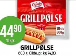 Kiwi GILDE Grillpølse tilbud