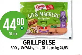 Kiwi GILDE Grillpølse tilbud
