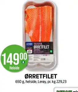 Kiwi LEROY Ørretfilet tilbud