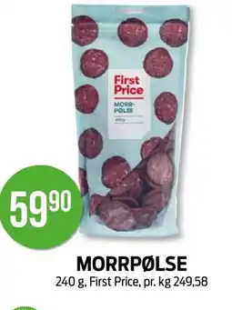 Kiwi FIRST PRICE Morrpølse tilbud