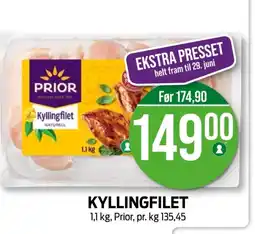 Kiwi PRIOR Kyllingfilet tilbud