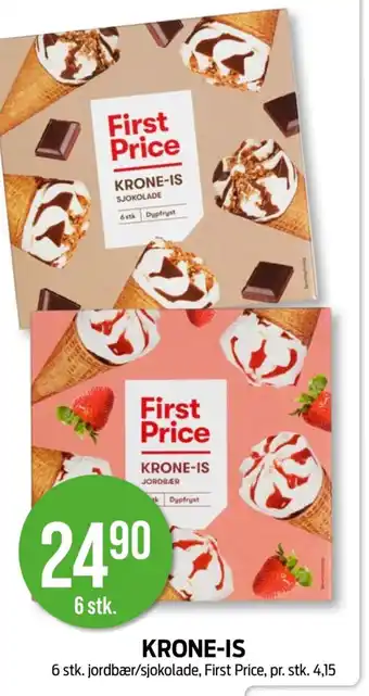 Kiwi FIRST PRICE Krone-is tilbud