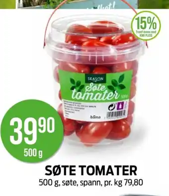Kiwi Søte tomater tilbud