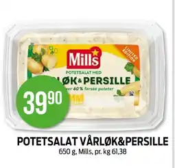 Kiwi MILLS Potetsalat vårløk&persille tilbud