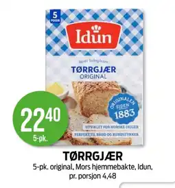Kiwi IDUN Tørrgjær tilbud