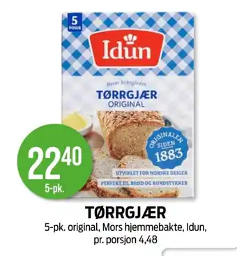 Kiwi IDUN Tørrgjær tilbud
