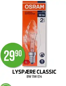 Kiwi OSRAM Lyspære classic tilbud