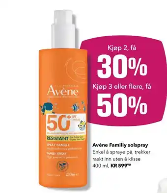 Apotek 1 Avène Familiy solspray tilbud