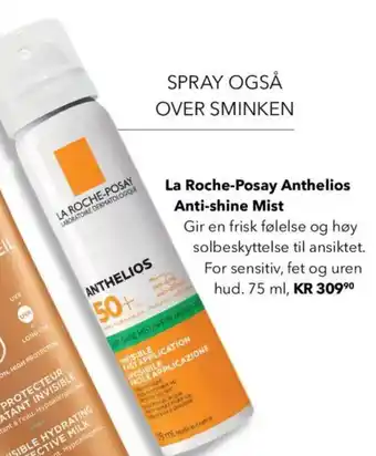Apotek 1 La Roche-Posay Anthelios Anti-shine Mist tilbud