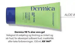 Apotek 1 Dermica 98% aloe vera gel tilbud