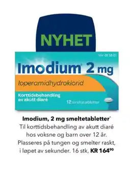 Apotek 1 Imodium smeltetabletter tilbud